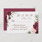Beloved Floral RSVP (Voorkant / Achterkant)