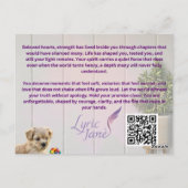 Beloved Hearts, Your Light Remains Briefkaart (Achterkant)