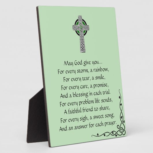 Beloved Irish Prayer Tabletop Sign Fotoplaat (Zijkant)