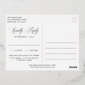 Beloved ivoor en Gold Wedding Folie Uitnodiging Briefkaart (Achterkant)