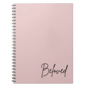 Beloved Minimalist Blush Christelijk Faith Notitie Notitieboek (Voorkant)