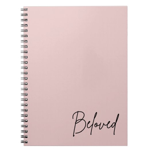 Beloved Minimalist Blush Christelijk Faith Notitie Notitieboek (Voorkant)