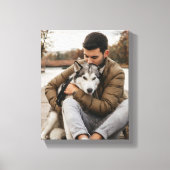 Beloved Pet And Owner Canvas Afdruk (Voorkant)