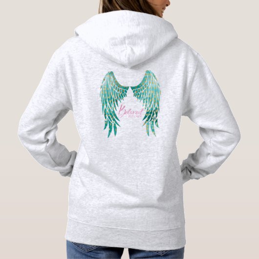 Beloved Reborn Psalm 91:11 Angel Scripture Bijbel Hoodie (Achterkant)