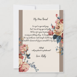      belovedzal mijn bruidsmeisje zijn kaart