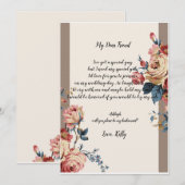      belovedzal mijn bruidsmeisje zijn kaart (Voorkant / Achterkant)