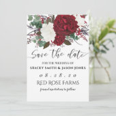 BELOVEN FLORAL WEDDING BEWAREN DE DATUM SAVE THE DATE (Staand voorkant)