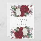 BELOVEN FLORAL WEDDING BEWAREN DE DATUM SAVE THE DATE (Achterkant)
