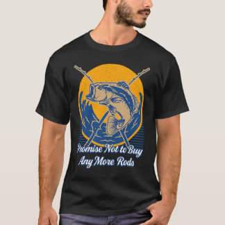 Beloven geen extra hengels te kopen Visser Vader V T-shirt