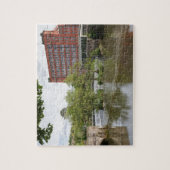 Belper East Mill en weir in Derbyshire Legpuzzel (Verticaal)
