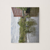 Belper East Mill en weir op foto in Derbyshire Legpuzzel (Verticaal)