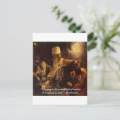 Belsazars Feest & Rembradt citaat Briefkaart (Staand voorkant)