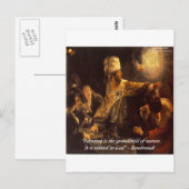 Belsazars Feest & Rembradt citaat Briefkaart (Voorkant / Achterkant)