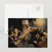Belshazar's feast c.1636-38 briefkaart (Voorkant / Achterkant)
