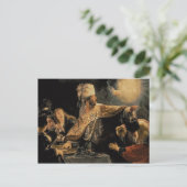 Belshazar's feast c.1636-38 briefkaart (Staand voorkant)