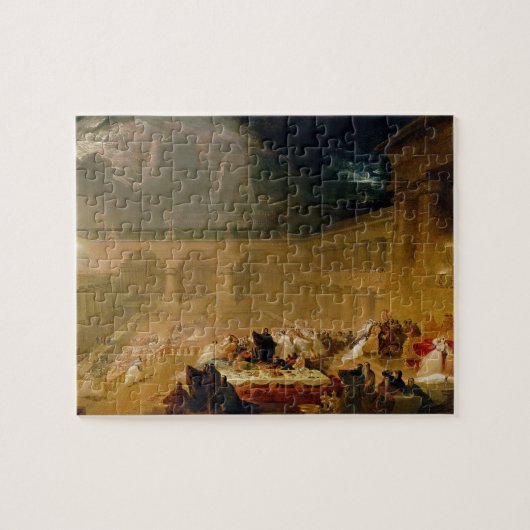 Belshazar's feast (olie op doek) legpuzzel (Horizontaal)