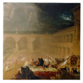 Belshazar's feast (olie op doek) tegeltje (Voorkant)