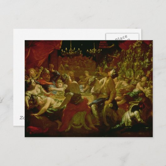 Belshazzar's feast briefkaart (Voorkant / Achterkant)