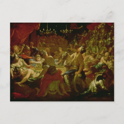 Belshazzar's feast briefkaart (Voorkant)