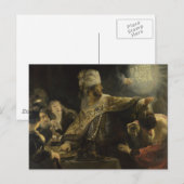 Belshazzar's feast briefkaart (Voorkant / Achterkant)