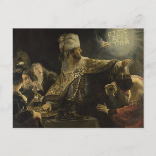 Belshazzar's feast briefkaart (Voorkant)