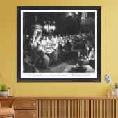 Belshazzar's feest door Engraver Jan Muller Canvas Afdruk (Insitu (Woonkamer))