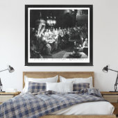 Belshazzar's feest door Engraver Jan Muller Canvas Afdruk (Insitu (Slaapkamer))