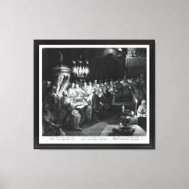 Belshazzar's feest door Engraver Jan Muller Canvas Afdruk