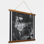 Belshazzar's feest door Engraver Jan Muller Hangend Wandkleed (Gebogen)