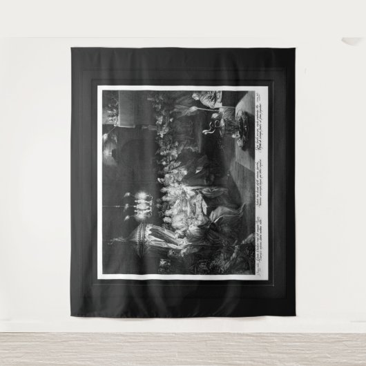 Belshazzar's feest door Engraver Jan Muller Wandkleed (Voorkant)