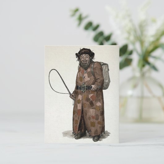 Belsnickel Briefkaart (Staand voorkant)