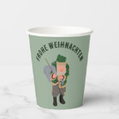 Belsnickel Cartoon gepersonaliseerde kerst Papieren Bekers (Achterkant)