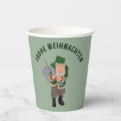 Belsnickel Cartoon gepersonaliseerde kerst Papieren Bekers (Voorkant)