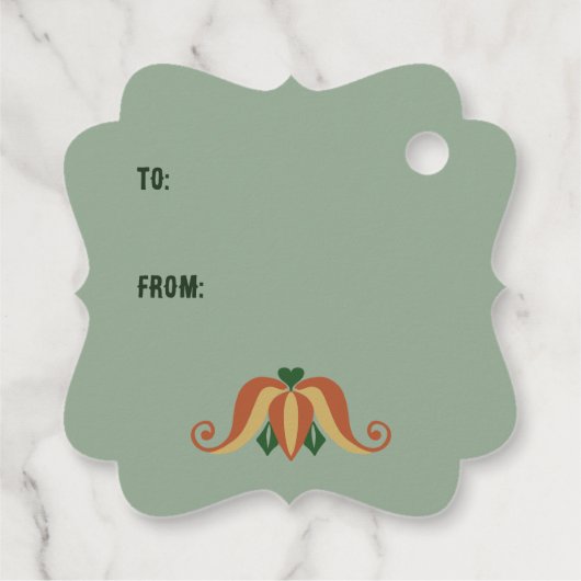 Belsnickel Frohe Weihnachten naar Van Bedankjes Labels (Achterkant)