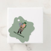 Belsnickel Frohe Weihnachten naar Van Bedankjes Labels (In situ)