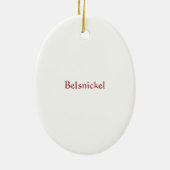 Belsnickel Keramisch Ornament (Achterkant)