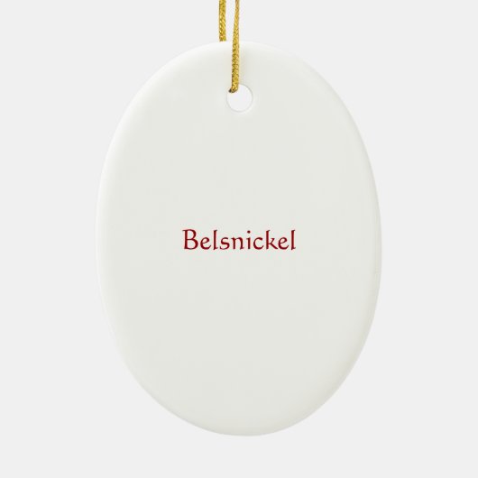 Belsnickel Keramisch Ornament (Achterkant)