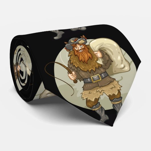 Belsnickel necktie - kerstfeestdag stropdas 2022 (Opgerold)