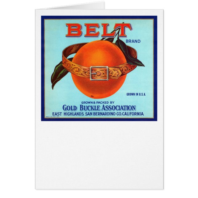 Belt Brand California Sinaasappels (Voorkant)