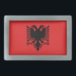 Belt Buckle met vlag van Albanië Gesp<br><div class="desc">Elegant Belt Buckle met vlag van Albanië. Dit product is aanpasbaar.</div>