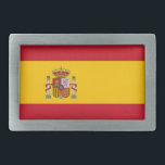 Belt Buckle met vlag van Spanje Gesp<br><div class="desc">Verbeter uw stijl met onze opvallende riemgesp met de vlag van Spanje! Deze opvallende riemgesp combineert mode en patriottisme en toont trots de levendige kleuren van de Spaanse vlag. Het is de perfecte accessoire voor iedereen die zijn liefde voor Spanje wil uiten en tegelijkertijd een unieke flair aan zijn outfit...</div>