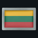 Belt gesp met vlag van Litouwen<br><div class="desc">Voeg een gedurfde verklaring van Litouwse trots toe aan uw garderobe met deze exclusieve riemgesp met de vlag van Litouwen! Deze gesp met riem is met precisie vervaardigd en toont trots de levendige kleuren van de nationale vlag van Litouwen - geel, groen en rood. Het dynamische ontwerp maakt dit accessoire...</div>