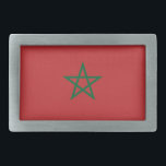 Belt gesp met vlag van Marokko<br><div class="desc">Voeg een vleugje Marokkaanse trots toe aan je garderobe met onze exclusieve riemgesp met de vlag van Marokko! Deze gesp is gemaakt met nauwgezette aandacht voor detail en is meer dan alleen een stijlvol accessoire; het is een viering van het rijke erfgoed en de culturele trots van Marokko. Het levendige...</div>