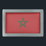 Belt gesp met vlag van Marokko<br><div class="desc">Voeg een vleugje Marokkaanse trots toe aan je garderobe met onze exclusieve riemgesp met de vlag van Marokko! Deze gesp is gemaakt met nauwgezette aandacht voor detail en is meer dan alleen een stijlvol accessoire; het is een viering van het rijke erfgoed en de culturele trots van Marokko. Het levendige...</div>
