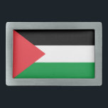Belt gesp met vlag van Palestina<br><div class="desc">Voeg een gedurfde verklaring toe aan je garderobe met deze opvallende riemgesp met de vlag van Palestina. Gemaakt met aandacht voor detail, is deze gesp niet alleen een functioneel accessoire, maar een krachtig symbool van Palestijnse trots en identiteit. Het levendige vlagontwerp wordt prominent weergegeven, waardoor het een zinvolle manier is...</div>