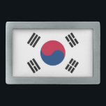 Belt gesp met vlag van Zuid-Korea<br><div class="desc">Voeg een kenmerkende toets van Zuid-Koreaanse trots toe aan uw outfit met onze stijlvolle riemgesp met de vlag van Zuid-Korea! Gemaakt met een scherp oog voor kwaliteit, deze riemgesp is meer dan alleen een praktisch accessoire; het is een knipoog naar het rijke culturele erfgoed van Zuid-Korea. Het levendige vlagontwerp valt...</div>