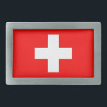 Belt gesp met vlag van Zwitserland<br><div class="desc">Voeg een vleugje Zwitserse trots toe aan je kleding met deze stijlvolle gesp met de vlag van Zwitserland! Deze gesp is gemaakt met nauwgezette aandacht voor detail en is meer dan alleen een accessoire; het is een viering van het Zwitserse erfgoed en nationale trots. Het ontwerp toont trots de iconische...</div>