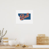 Belt, Montana staatsprint Poster (Keuken)