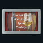 Belt sluiting voor Baby Boomer Wine Lovers Gesp<br><div class="desc">Perfect leuk cadeau voor Baby Boomers en Senioren die van wijn houden!</div>