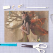 Beltaanfee met vlinders tissuepapier (Craft)